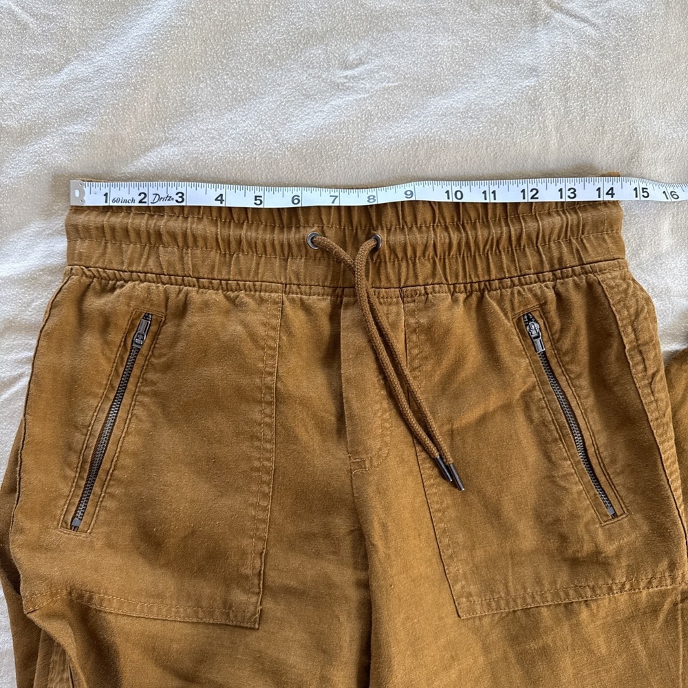 Athleta Cabo Linen Jogger Size 0 - 100% Linen in Rust - Picture 5 of 9